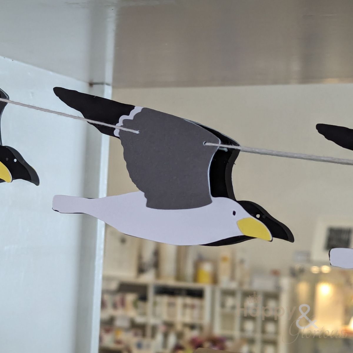 Jolly paper bunting - Herring gulls