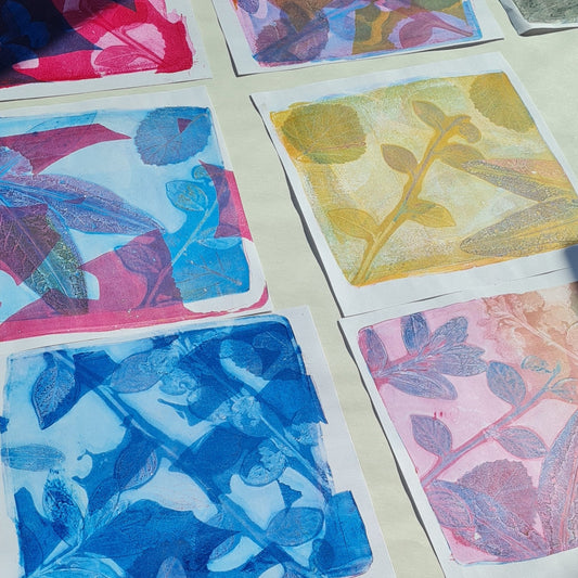 Gelli printing with flowers workshop - Monday 22nd September