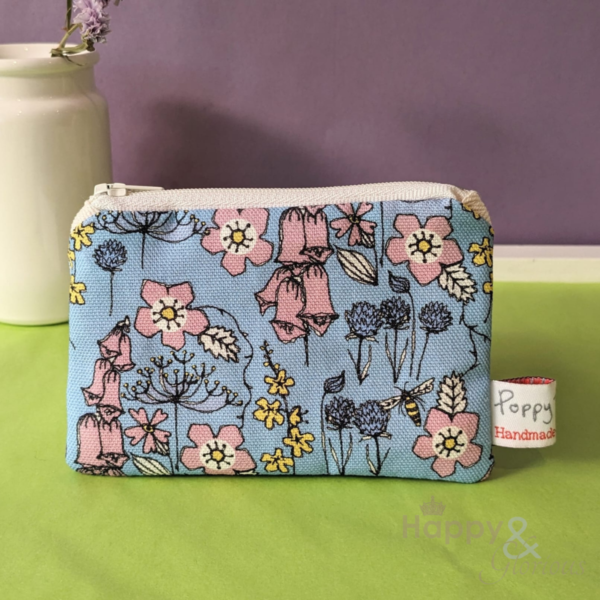 Small wild flowers purse