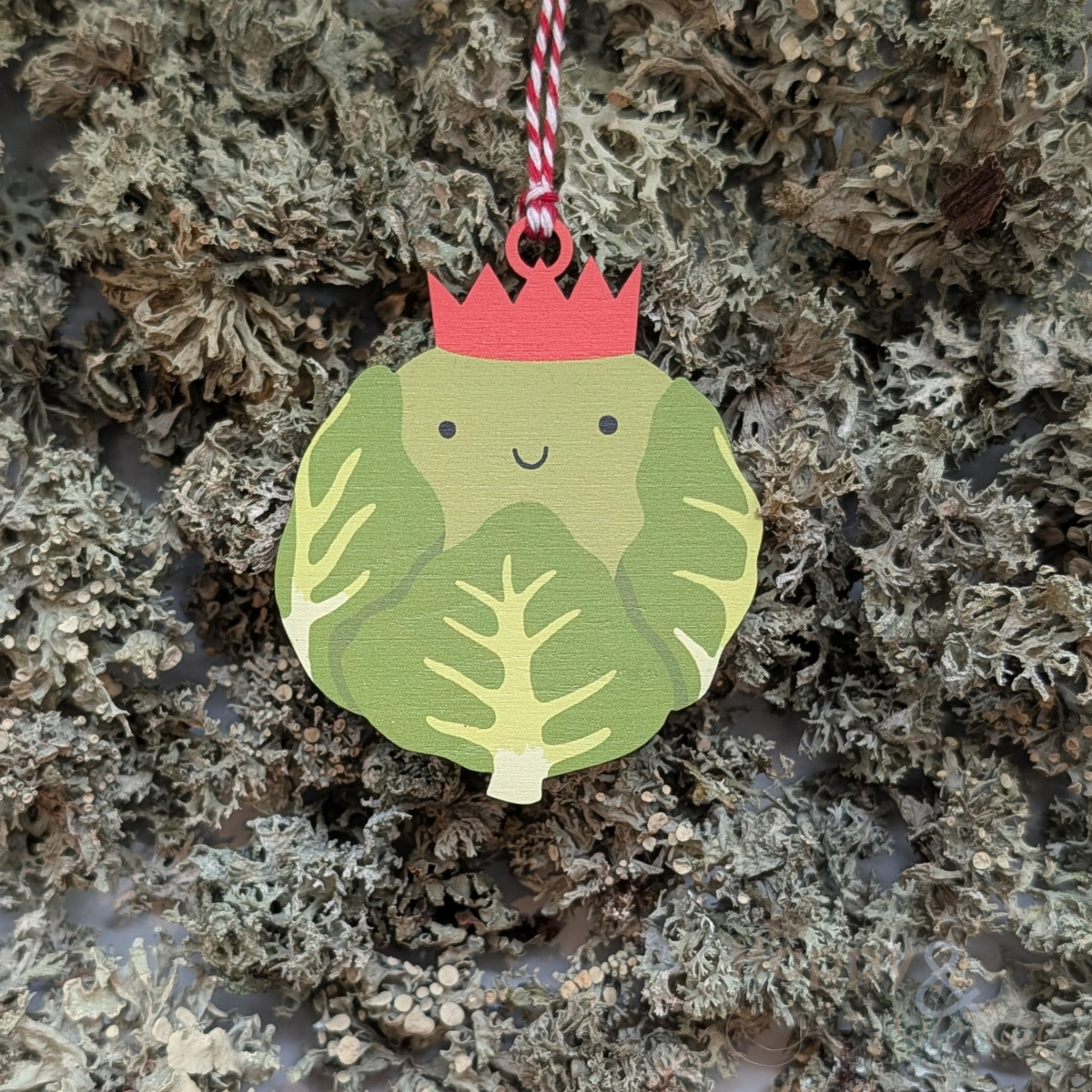 Brussels sprout Christmas decoration