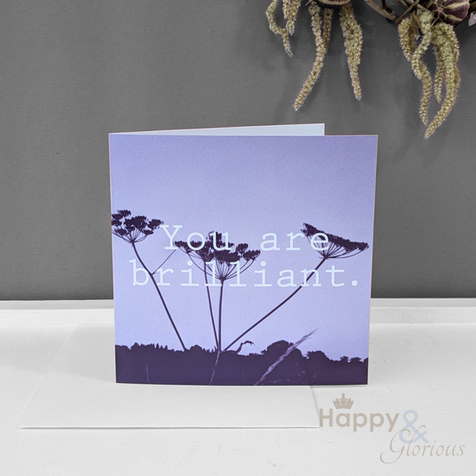 You are brilliant card