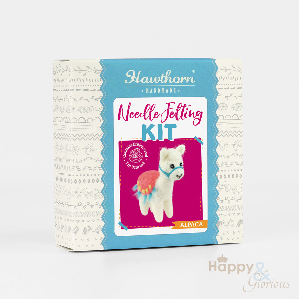 Mini alpaca needle felting craft kit