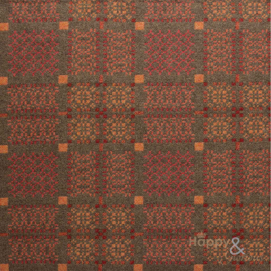 Copper 'Knot Garden' pure lambswool throw by Melin Tregwynt