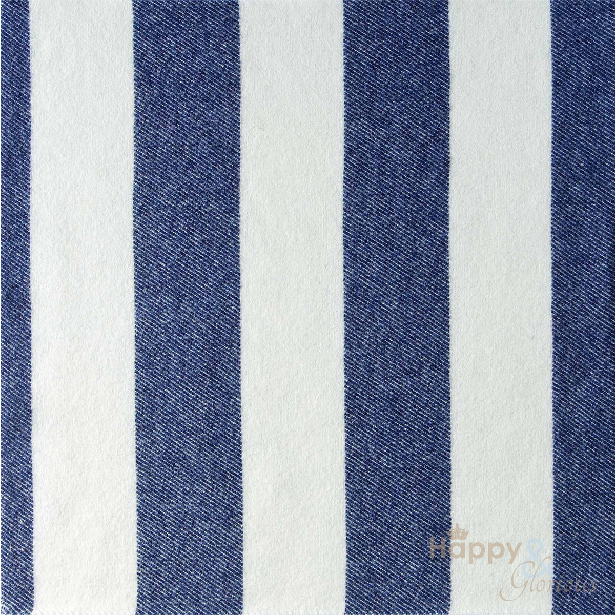 Indigo 'broadstripe' pure wool blanket by Melin Tregwynt