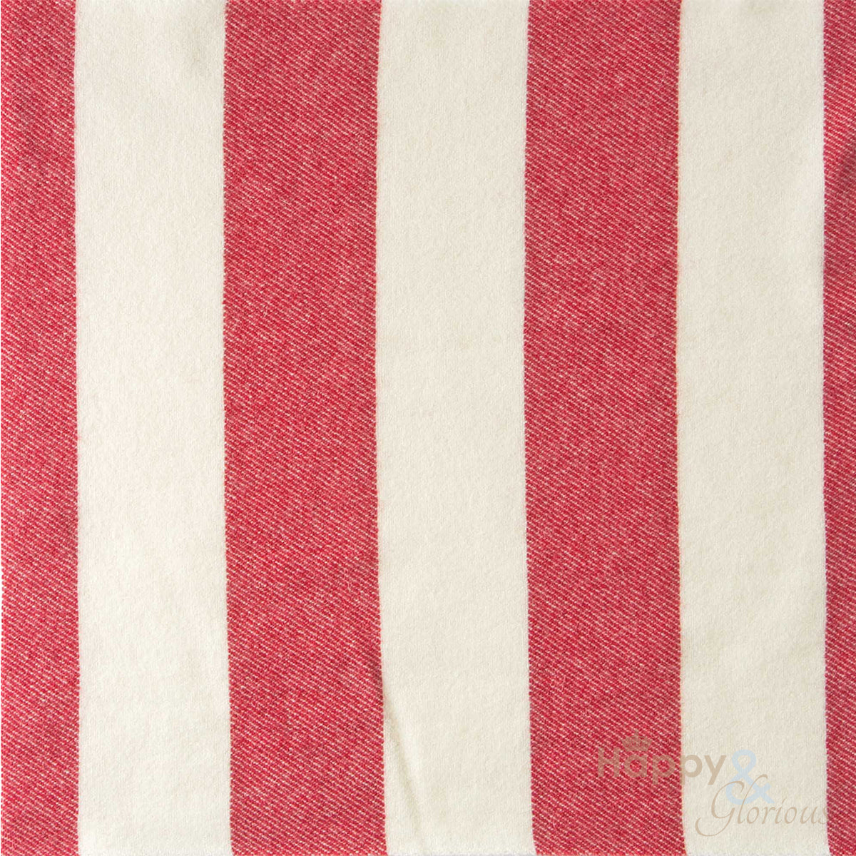 Red 'broadstripe' pure wool blanket by Melin Tregwynt