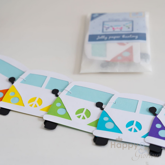 Jolly paper bunting - camper vans