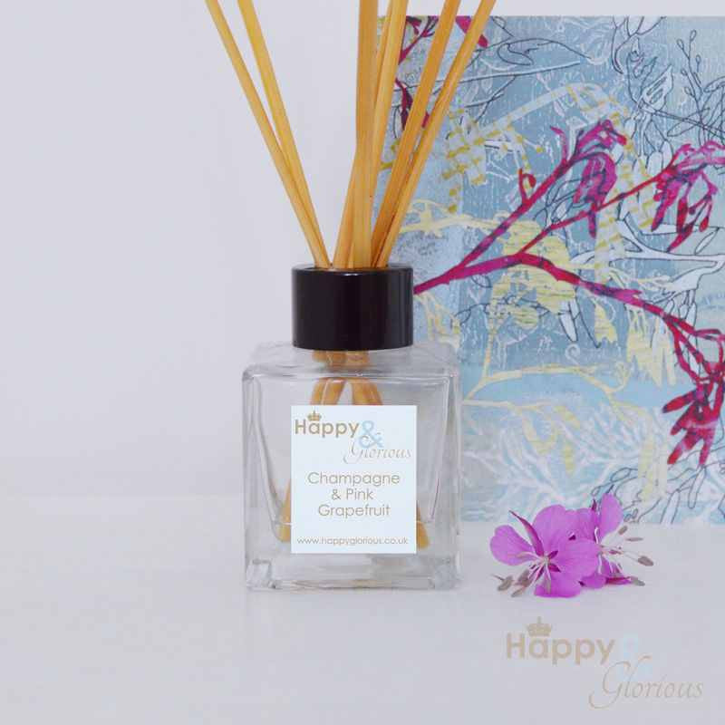 Fizz & Pink Grapefruit fragrance reed diffuser