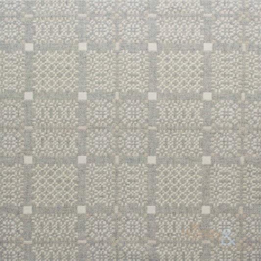 Grey 'Knot Garden' pure lambswool throw by Melin Tregwynt