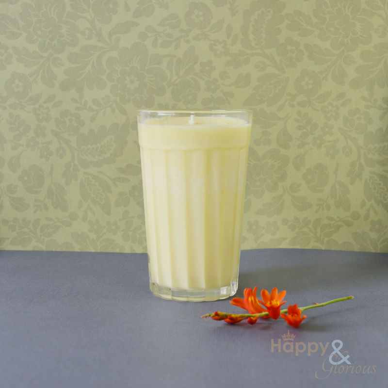 Orange, clove & cinnamon scented plant wax candle