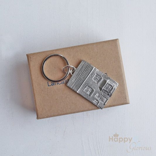 Pewter house keyring - handmade by Lancaster & Gibbings