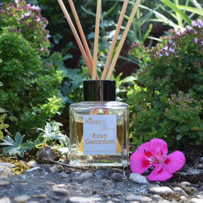 Rose geranium fragrance reed diffuser