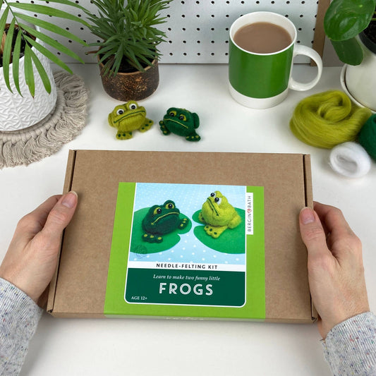 Frogs needle felting kit