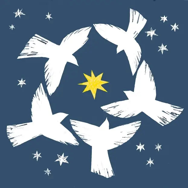 Circling doves - pack of 6 charity Christmas cards