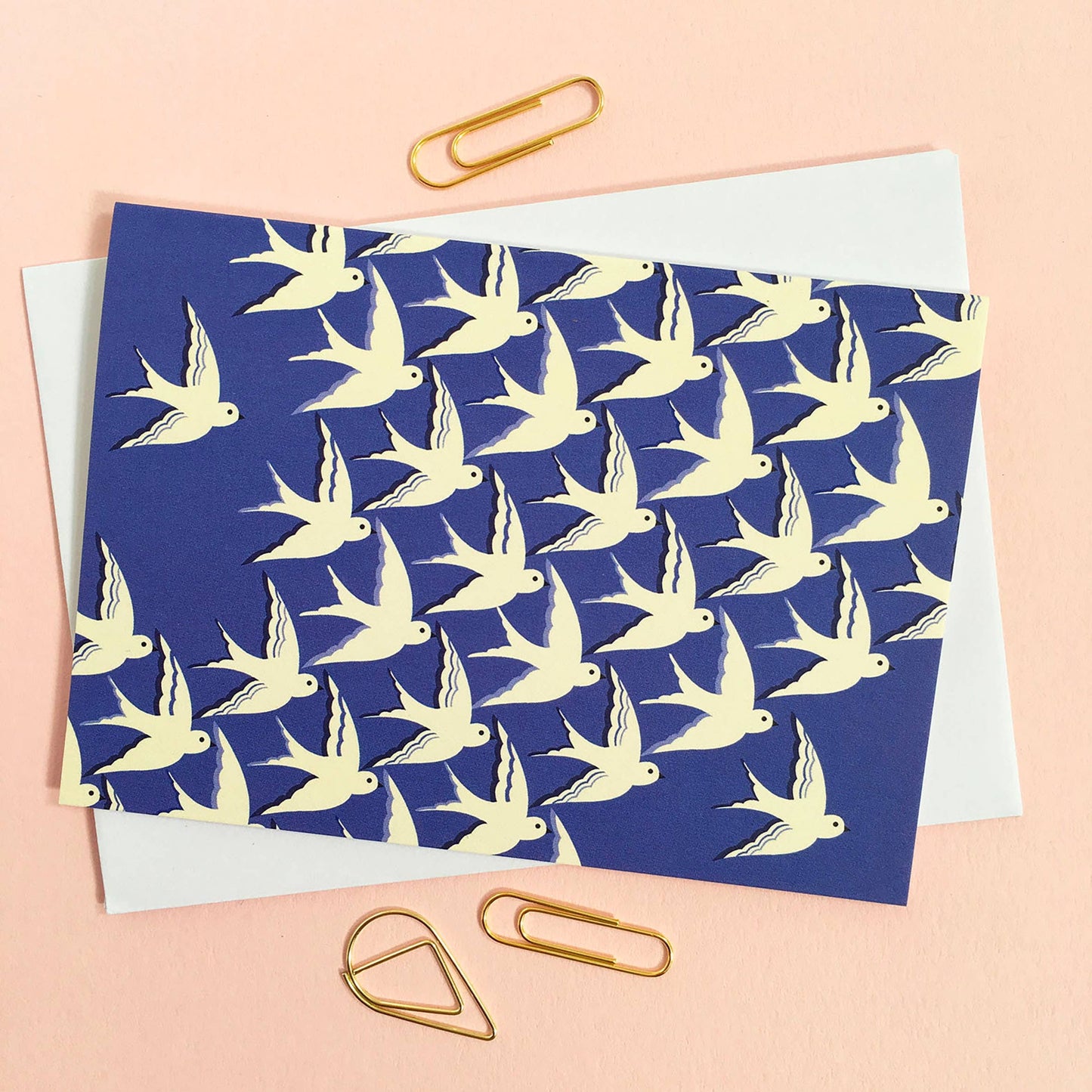 Set of eight 'birds in colour' notecards