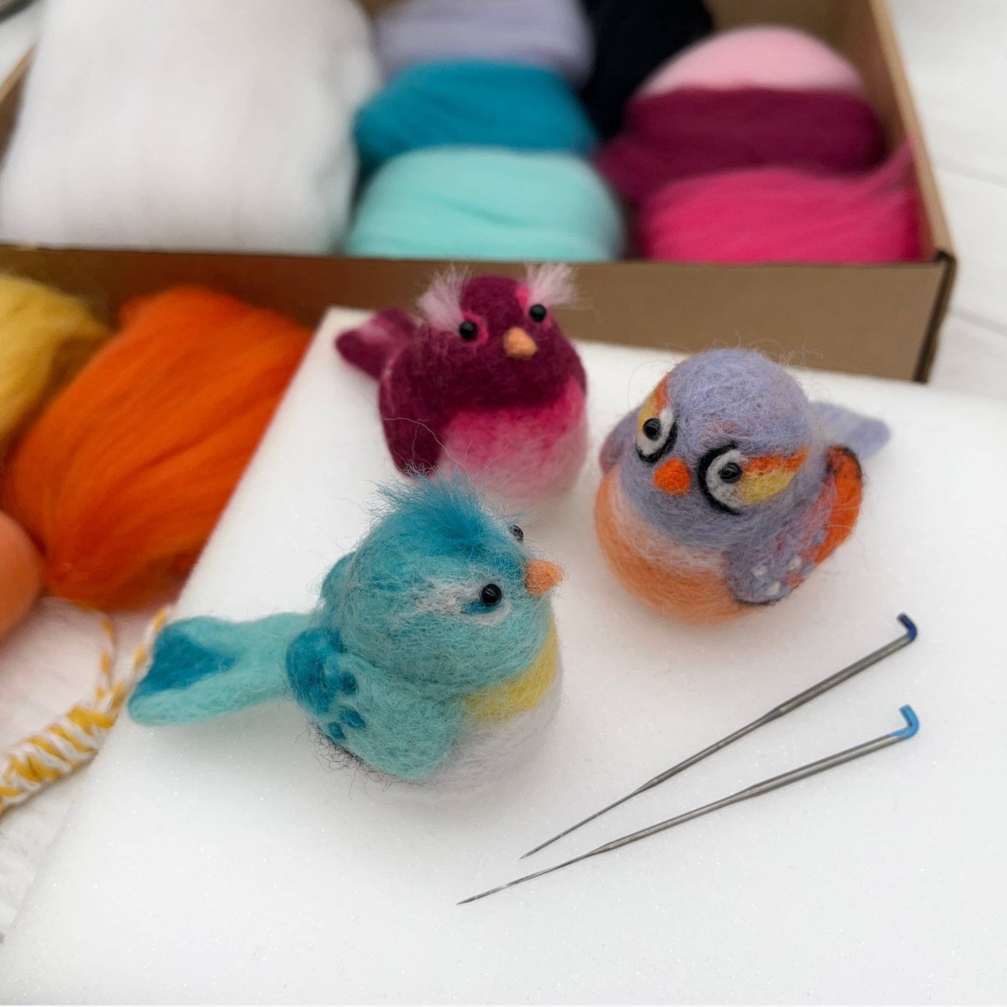 Baby birds needle felting kit