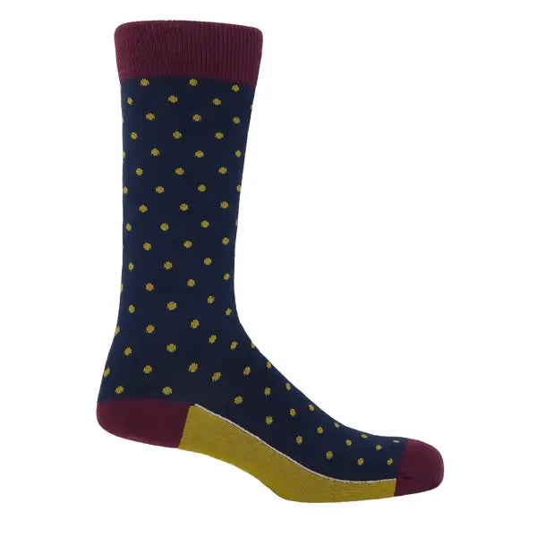 Pin polka large socks (size 6-13)