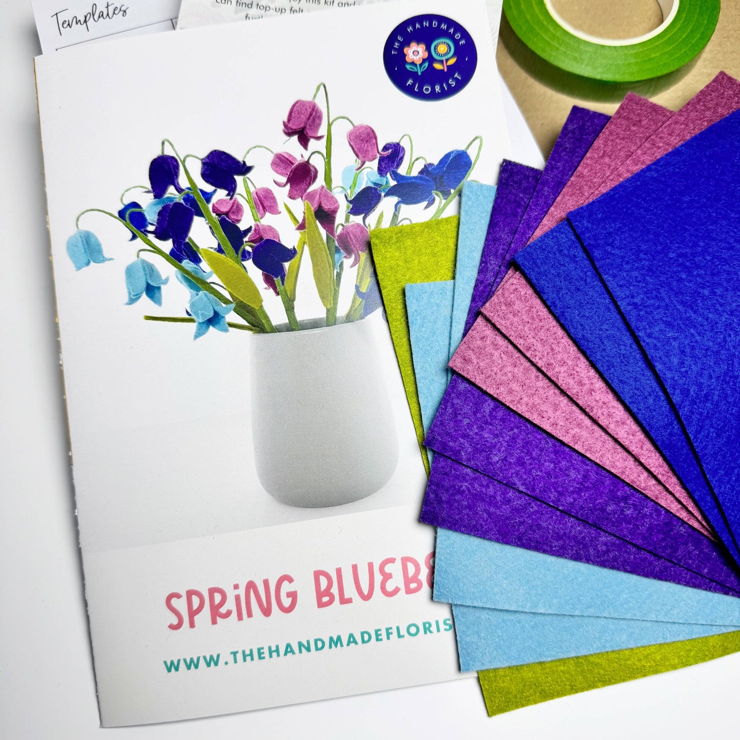 Spring bluebells felt flower craft kit