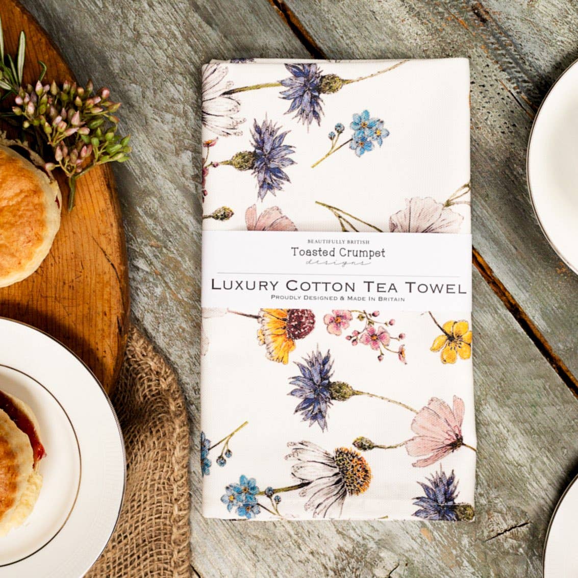 The Regency Gardens tea towel