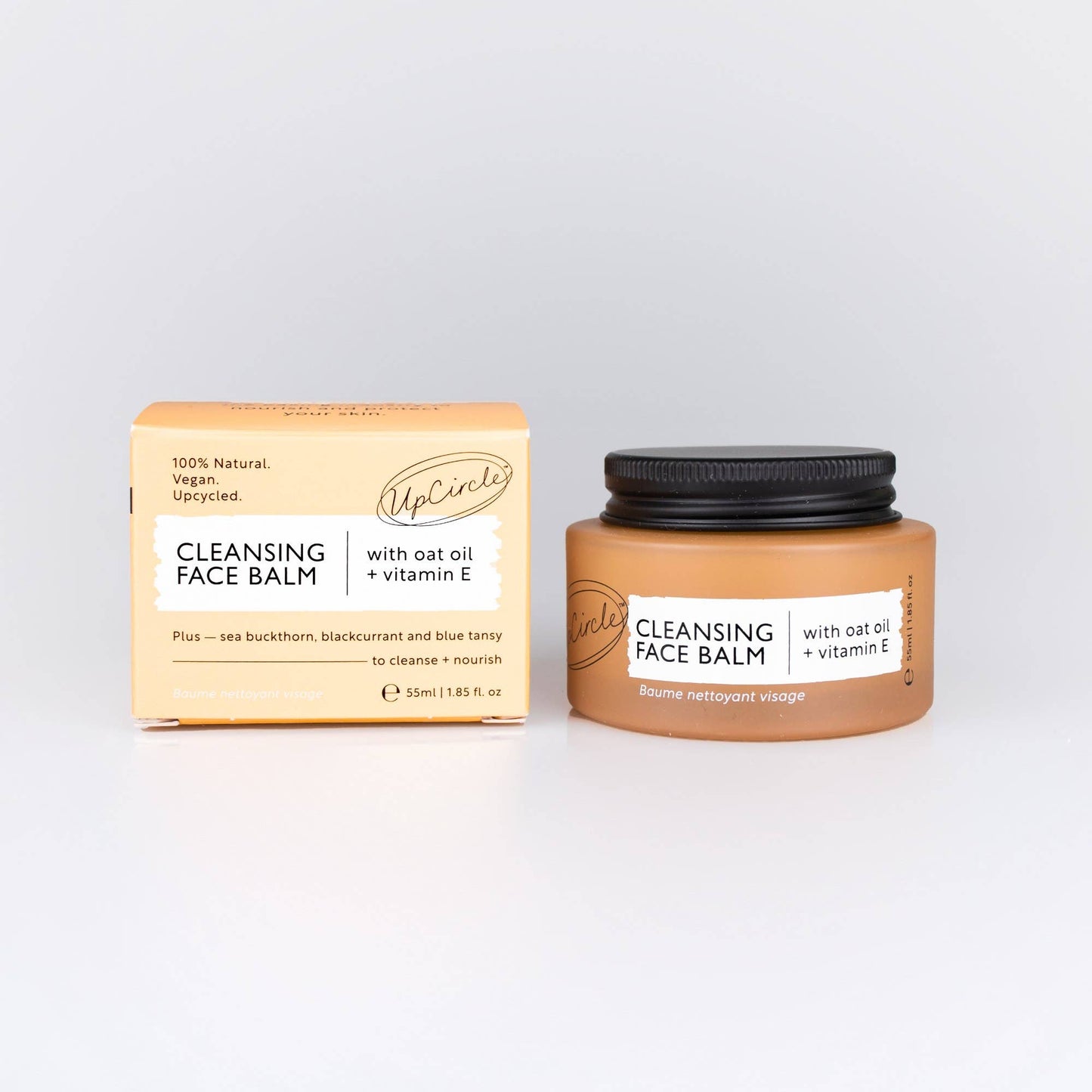 Upcircle natural cleansing balm & makeup remover with vitamin E