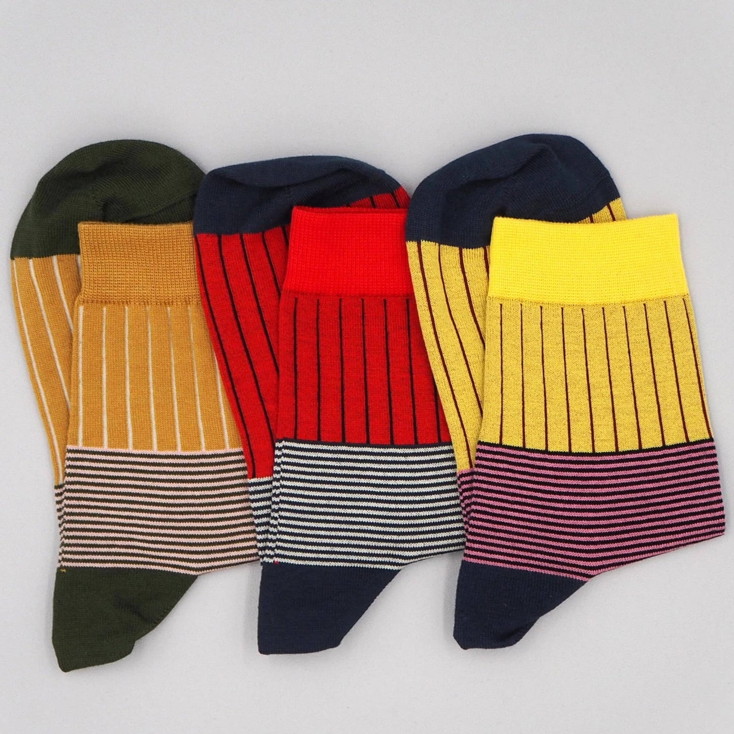 Oxford stripe small luxury socks (size 3-7)