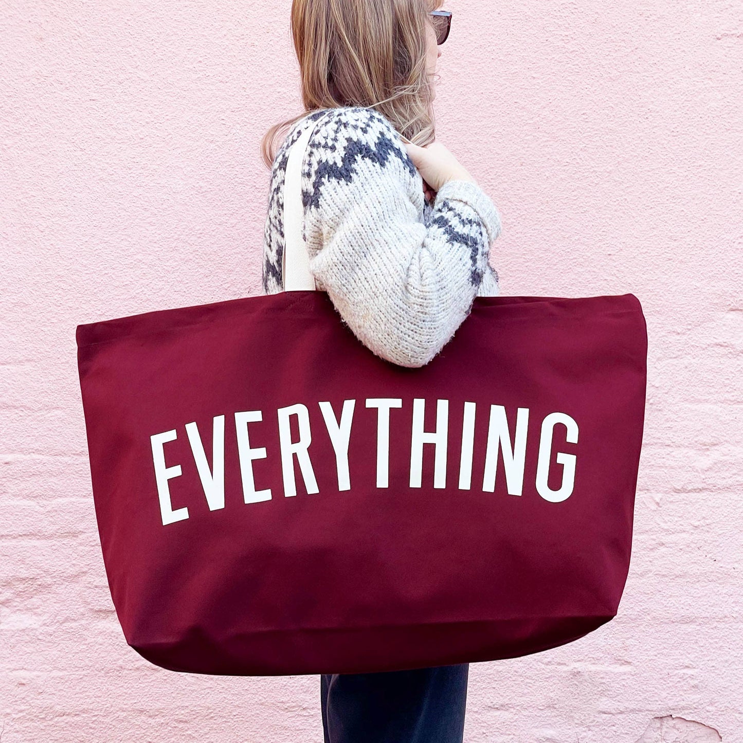 Everything - burgundy REALLY big bag