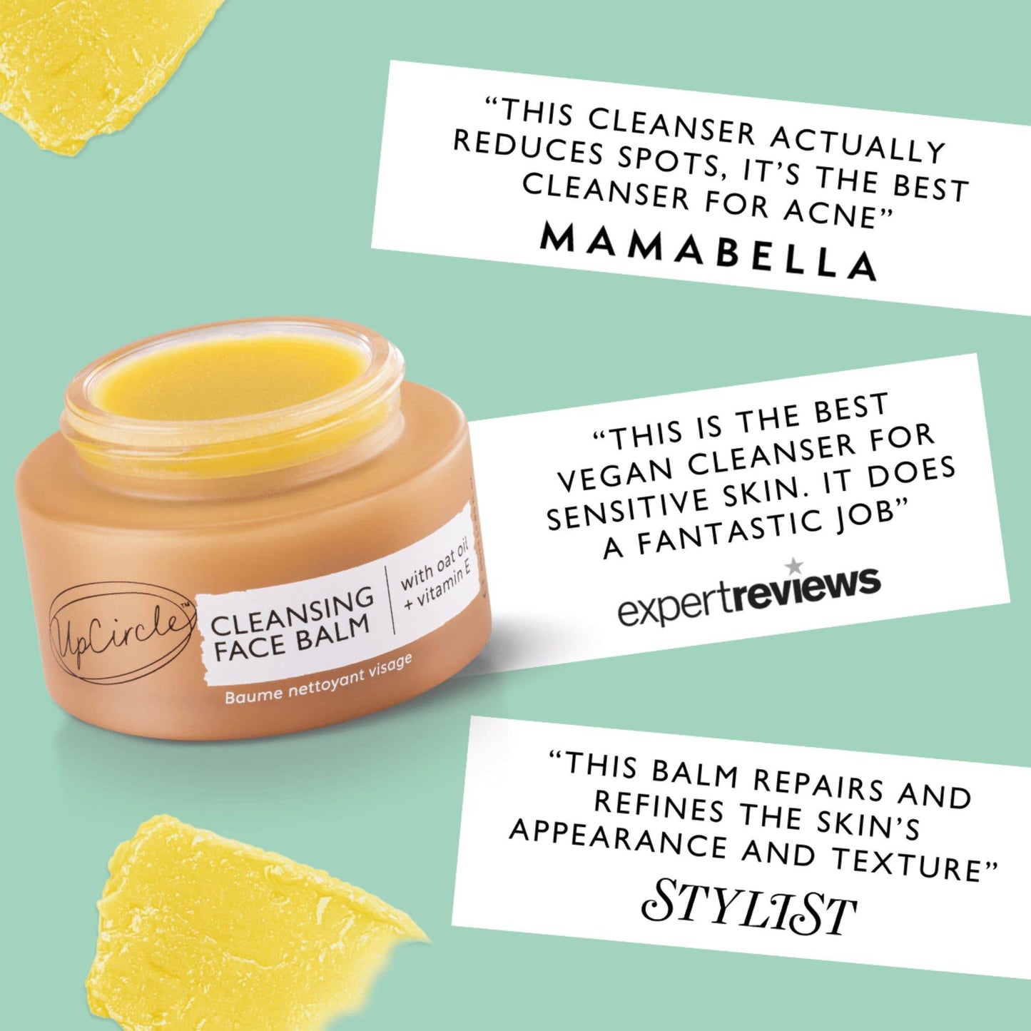 Upcircle natural cleansing balm & makeup remover with vitamin E