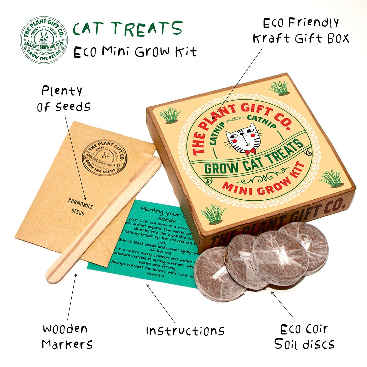 Grow your own cat treats eco grow-kit