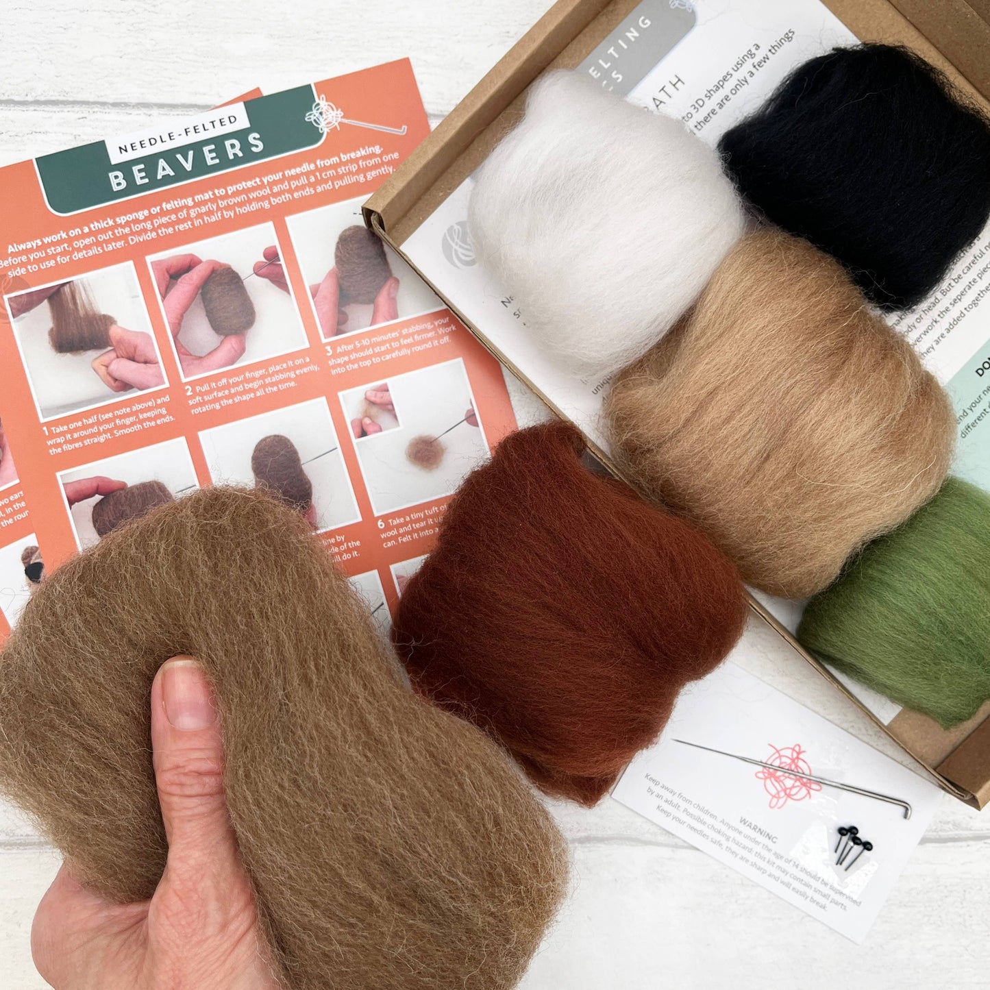 Beavers needle felting kit