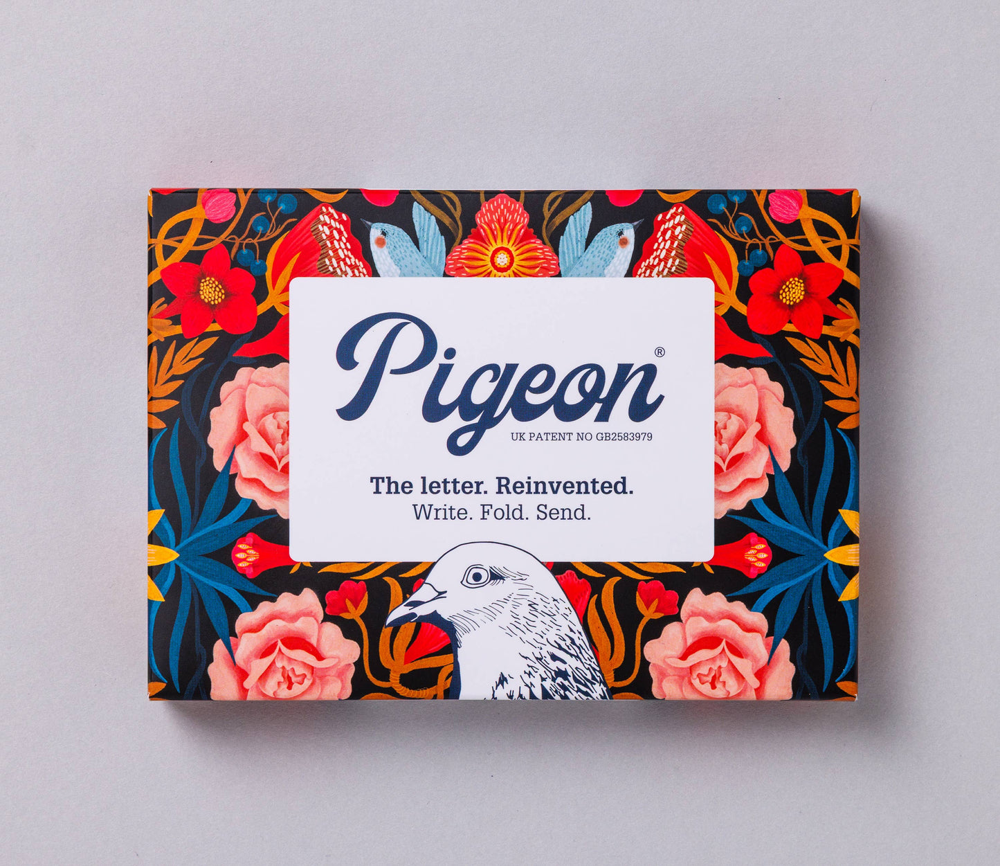 Bright & Beautiful Pigeon - pack of 6 folding letters