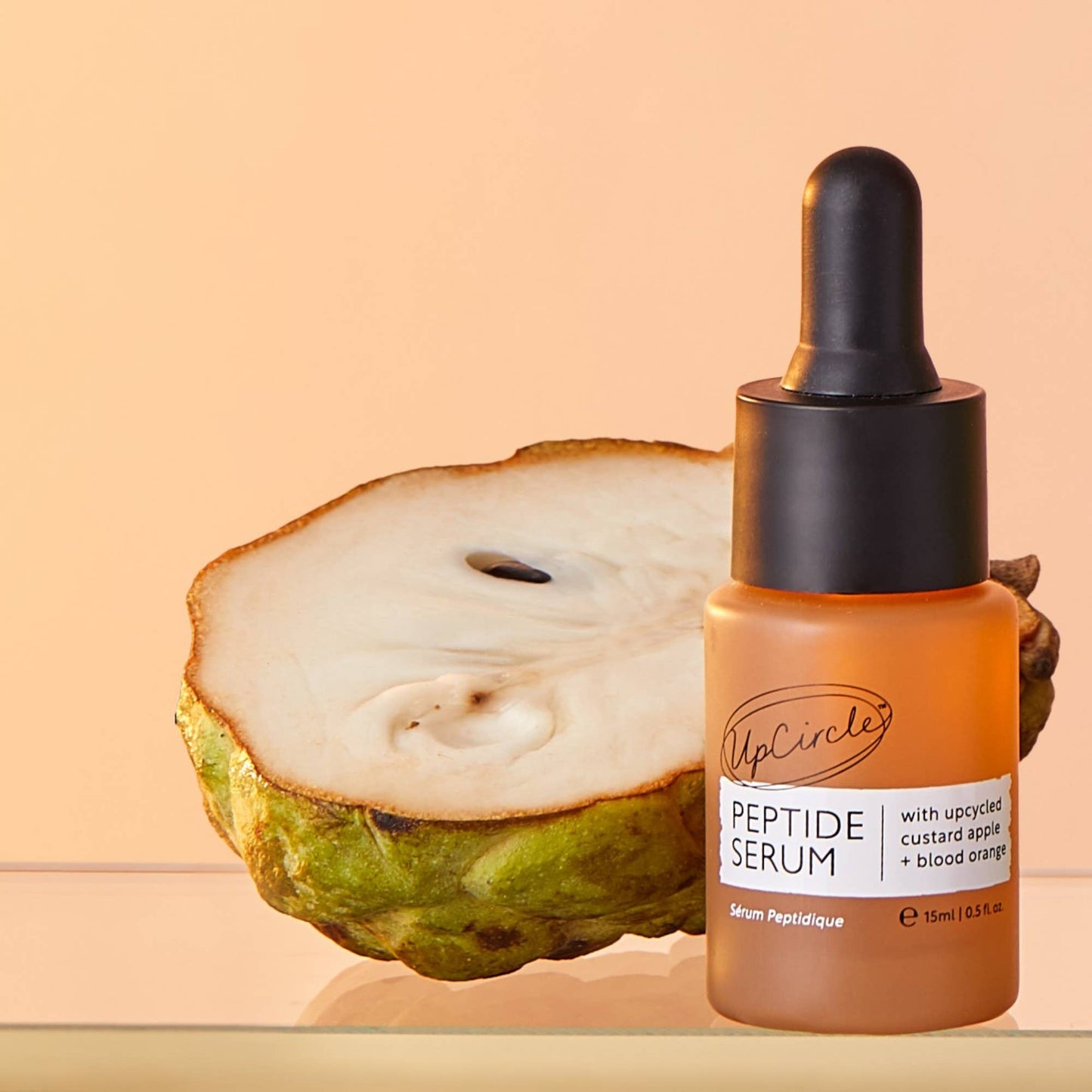 Upcircle vegan collagen boosting peptide face serum
