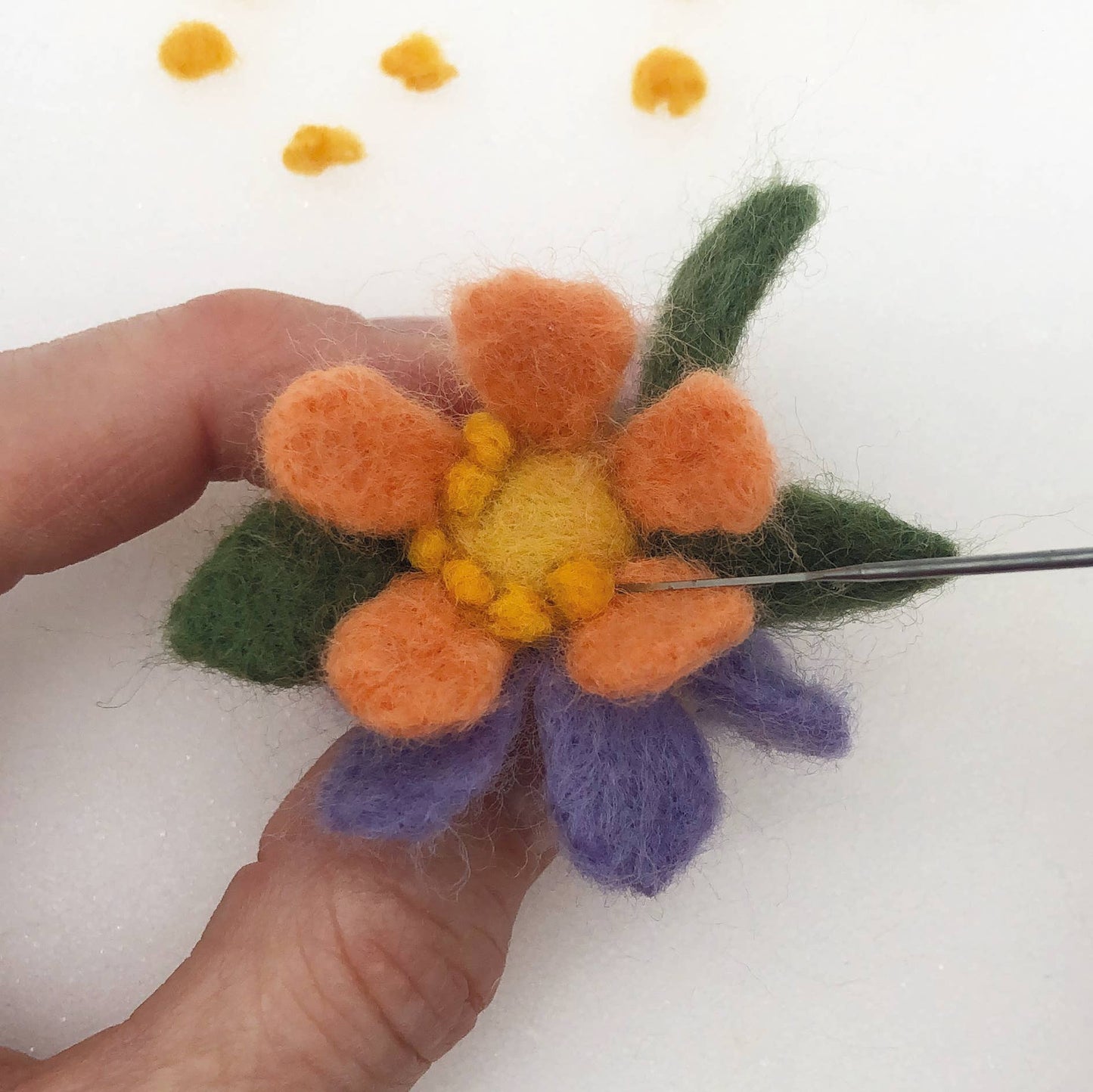 Springtime needle felting craft kit