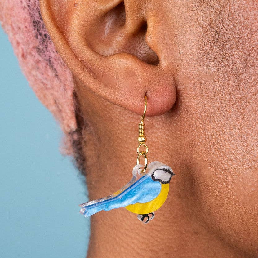 Bluetit earrings by Tatty Devine