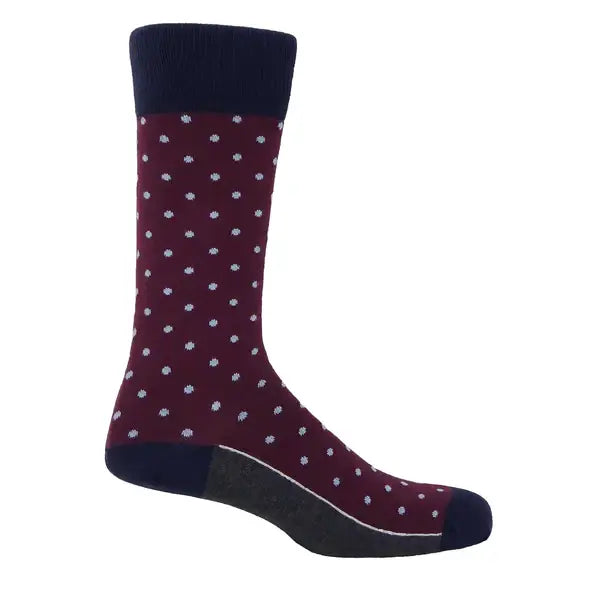 Pin polka large socks (size 6-13)