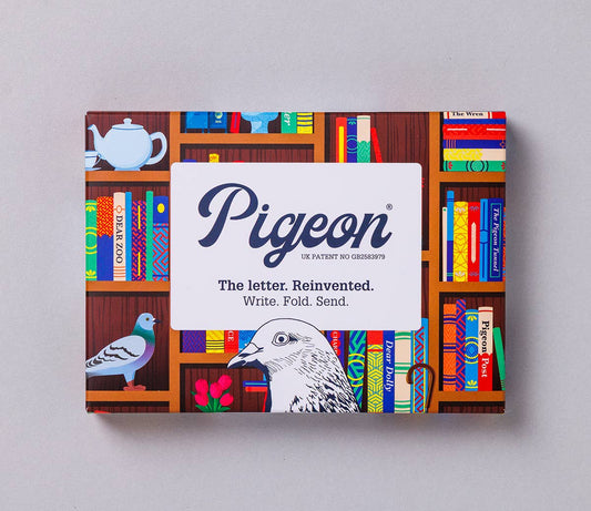 Bookshop Pigeon  - pack of 6 folding letters