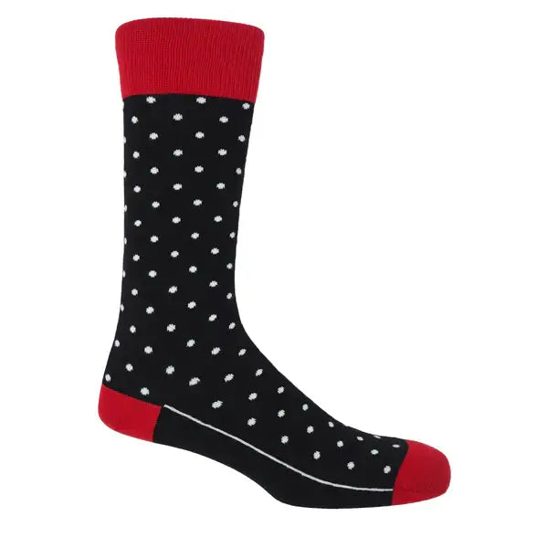 Pin polka large socks (size 6-13)