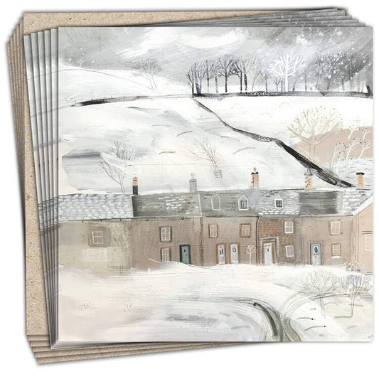 Settle in the snow - pack of 6 charity Christmas cards