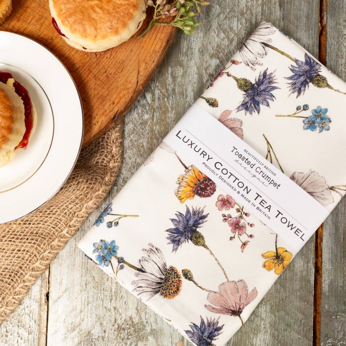 The Regency Gardens tea towel