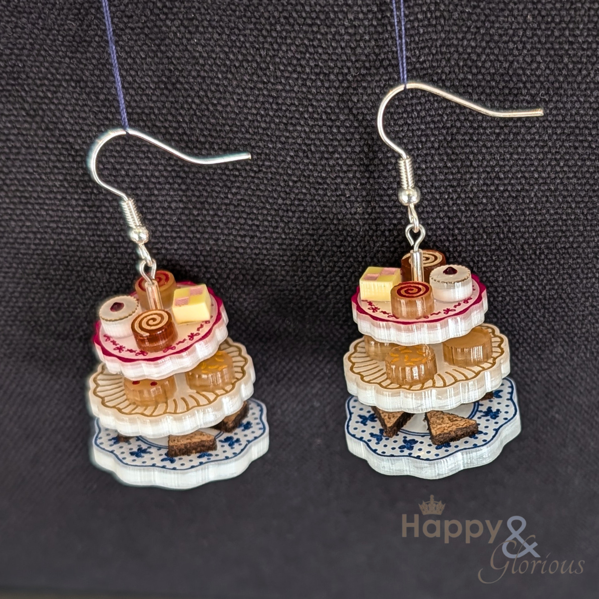Afternoon tea earrings by Tatty Devine