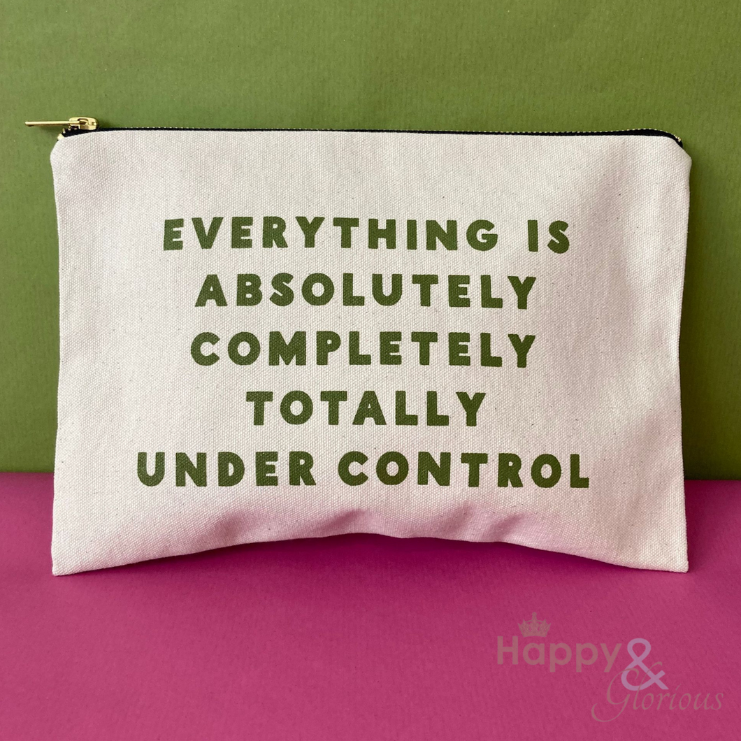 Under control zip purse