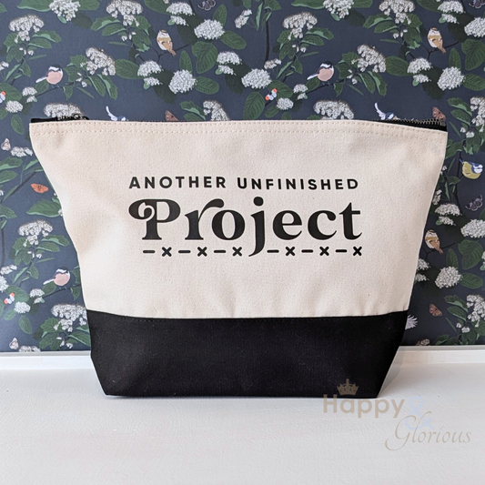 'Another unfinished project' zip purse