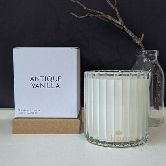 Antique vanilla soy wax scented candle