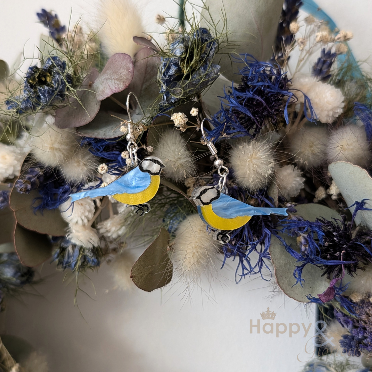 Bluetit earrings by Tatty Devine