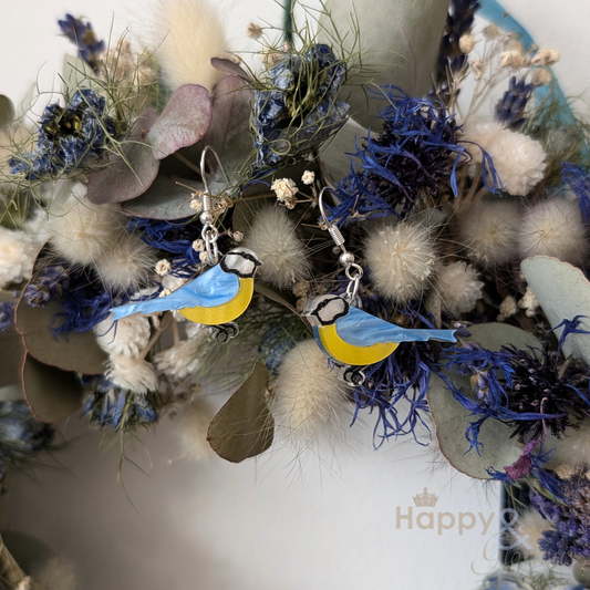 Bluetit earrings by Tatty Devine