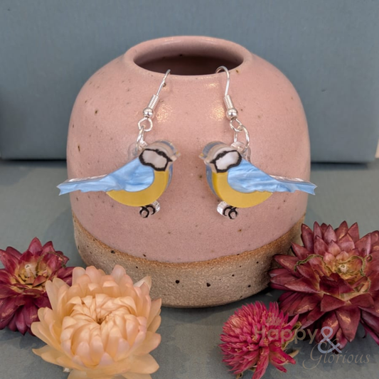 Bluetit earrings by Tatty Devine