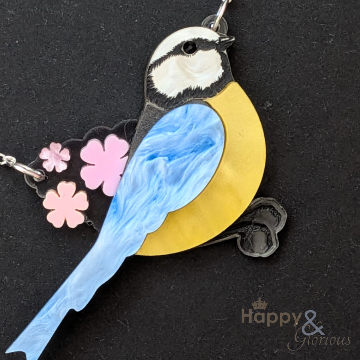 Bluetit & blossom necklace by Tatty Devine