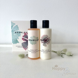Small bubble bath & body lotion gift set by Bramley Products