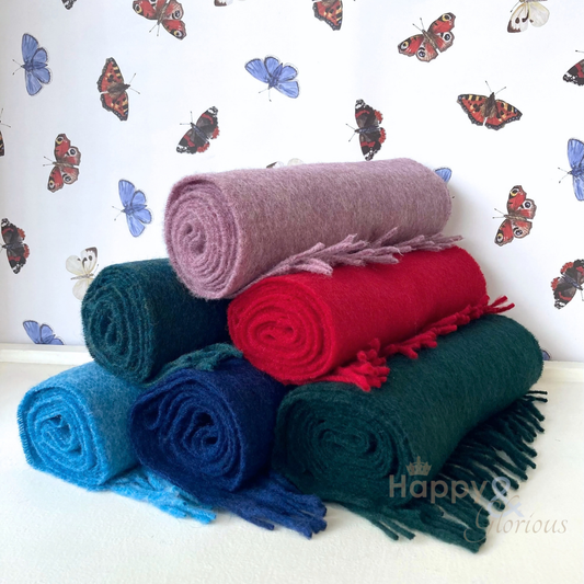 Super soft merino wool scarf in a choice of colours