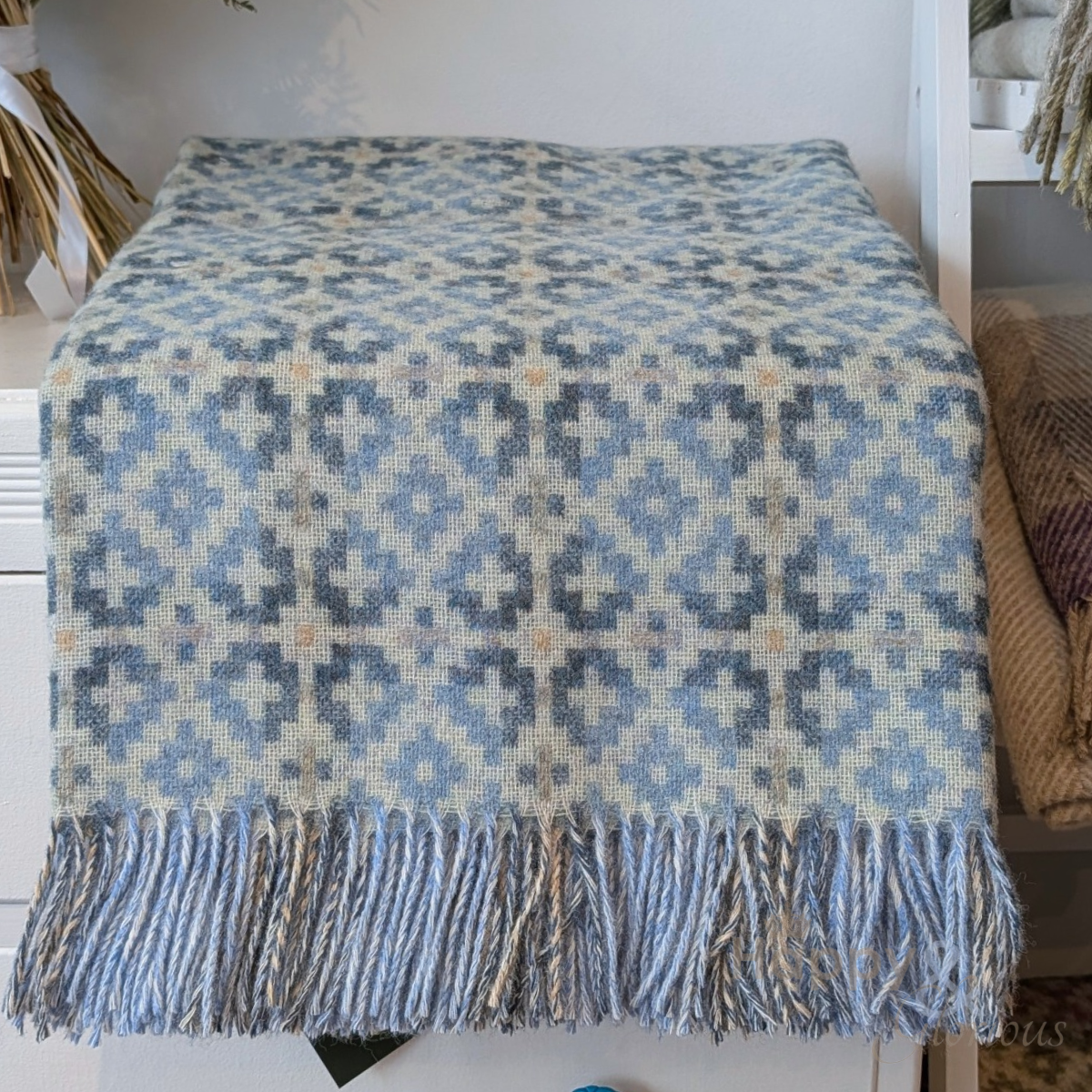 Dartmouth geometric pure wool throw from Bronte by Moon