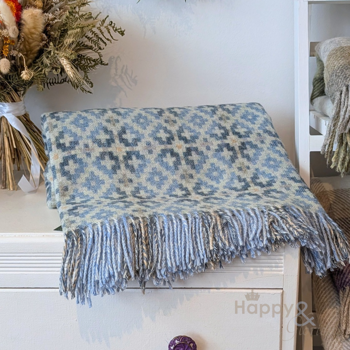Dartmouth geometric pure wool throw from Bronte by Moon