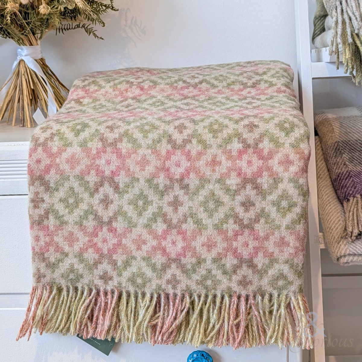 Dartmouth geometric pure wool throw from Bronte by Moon